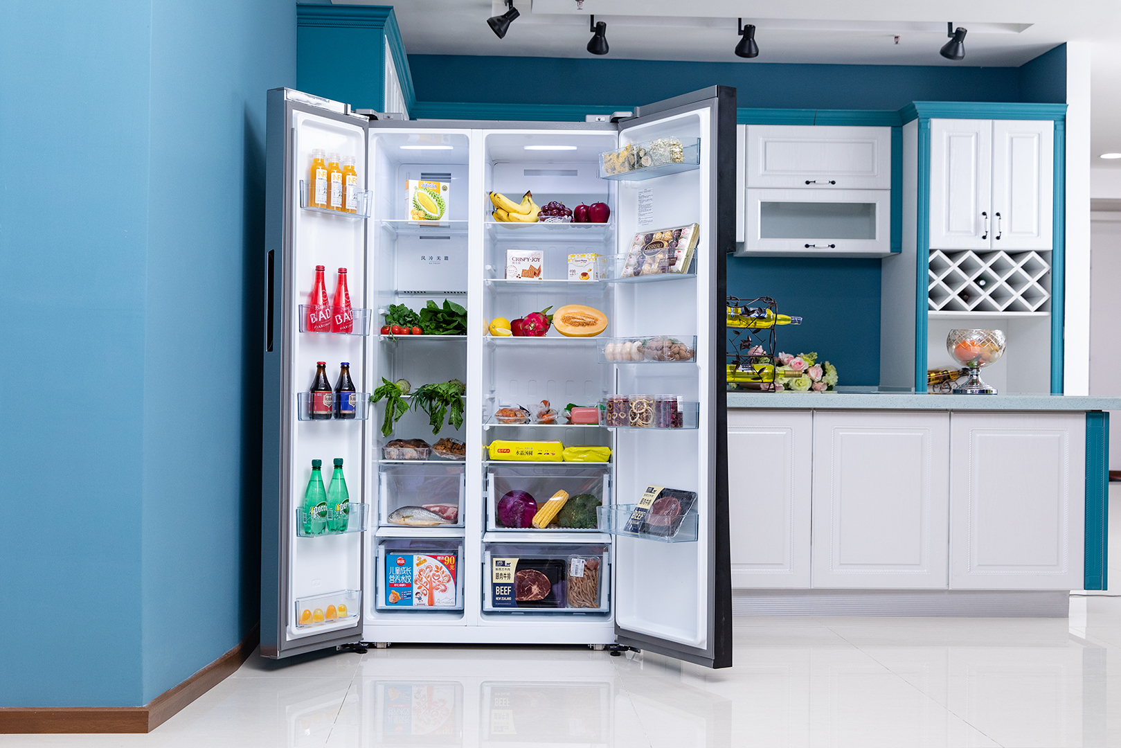 美的629冰箱费电吗,美的629冰箱是风冷吗