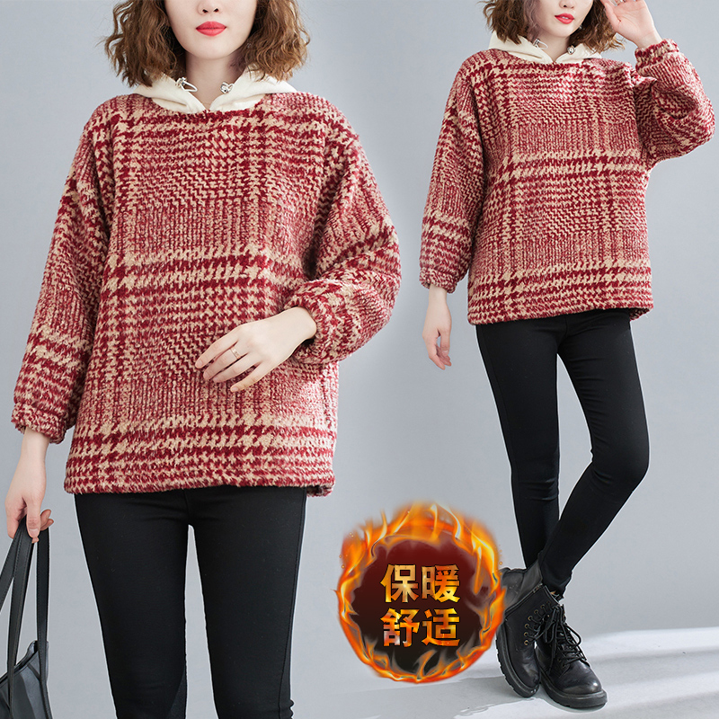 中青年女性穿搭高级感卫衣卫裤,胖女生冬季穿搭高级感套装卫衣裤