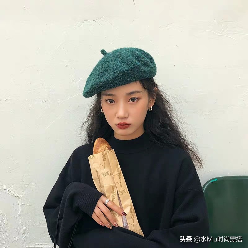 日系慵懒风帽子,冬天帽子推荐韩系慵懒