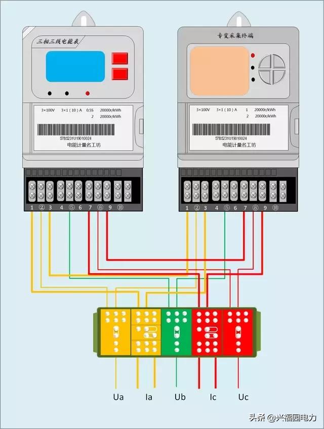 电能表哪一种接线需要电压互感器,两个电能表共用互感器的接线方法
