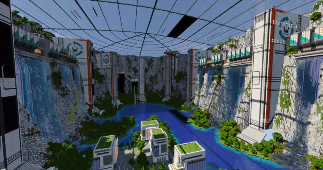 《我的世界》创世神造物现场用方块造弯曲地形技术力惊人