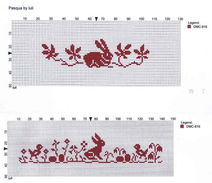 意大利设计师Luli的十字绣图纸及成品图片作品大全，编织也能用到