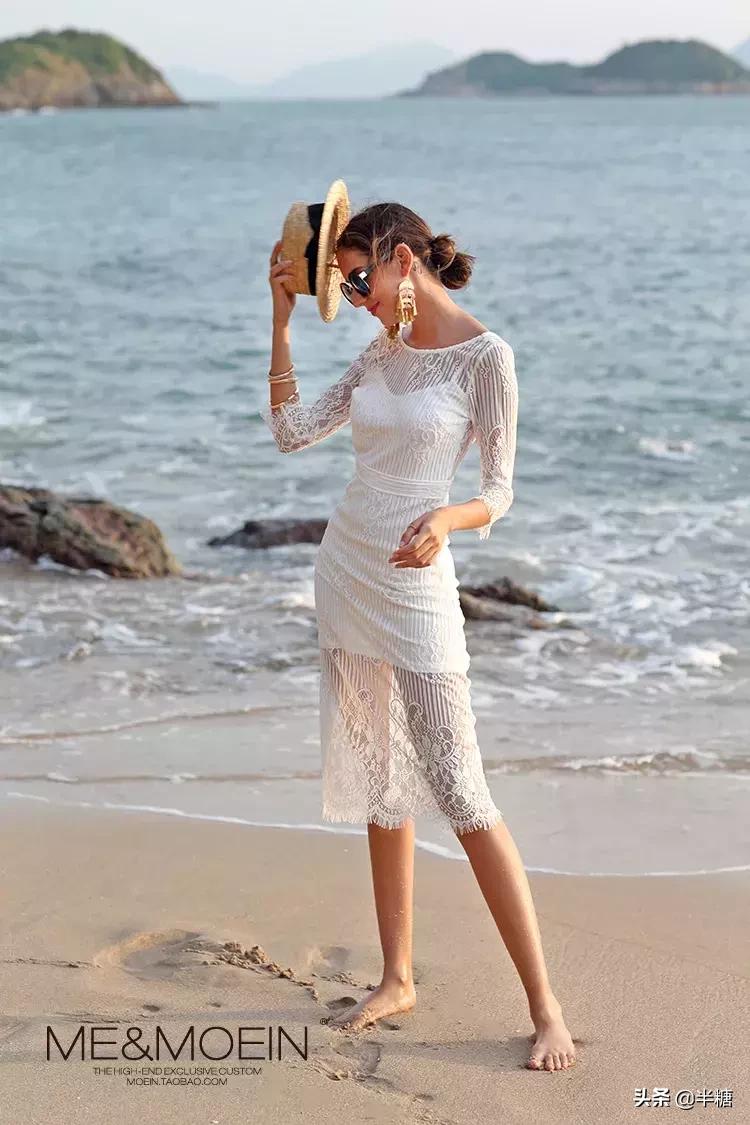 连衣裙海边度假沙滩裙超仙,超美海边度假裙