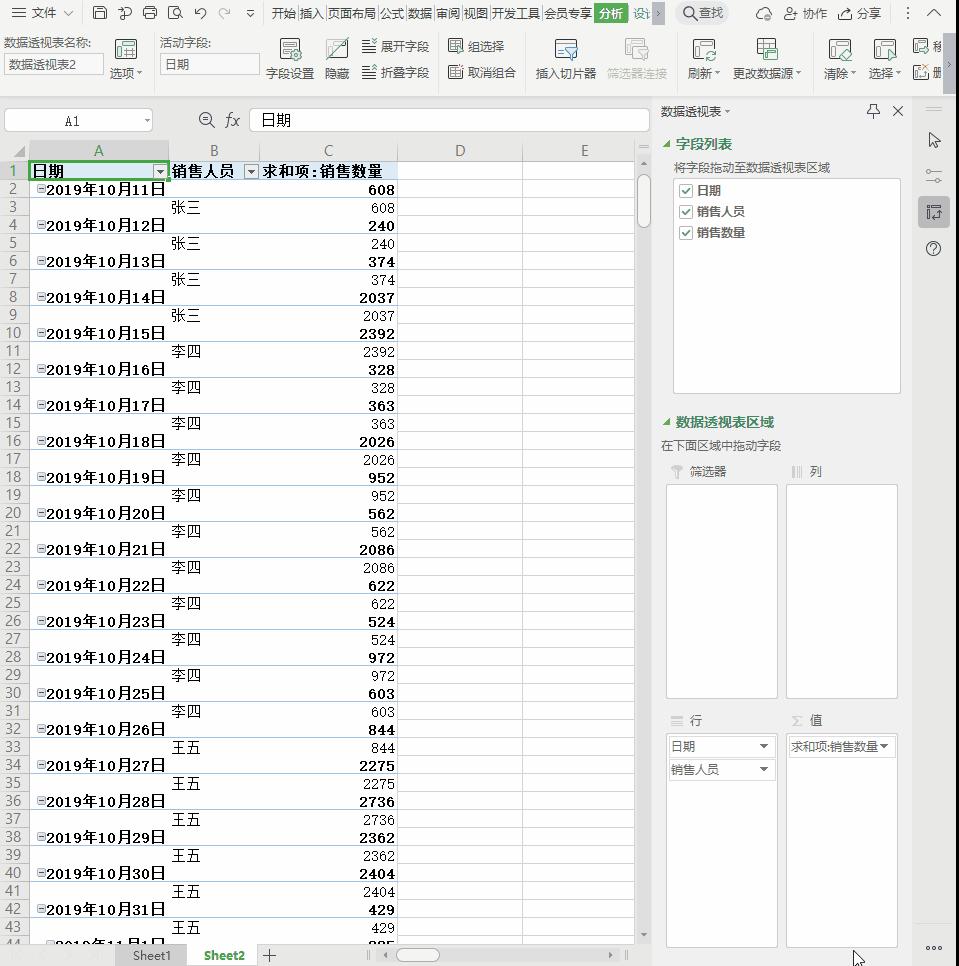 透视表汇总月份和季度,全年数据如何用透视表做每月数据