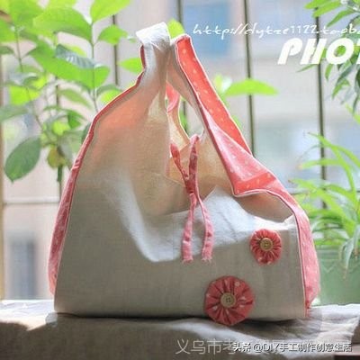 自制手工环保购物袋,手工diy制作迷你精美塑料袋