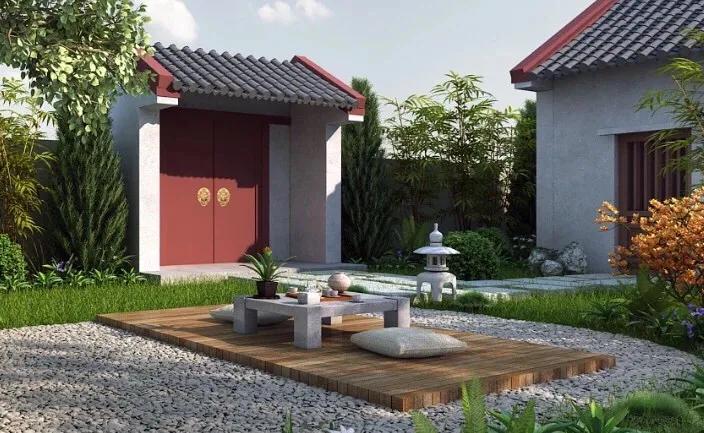 可以放空心灵的庭院,净化心灵庭院