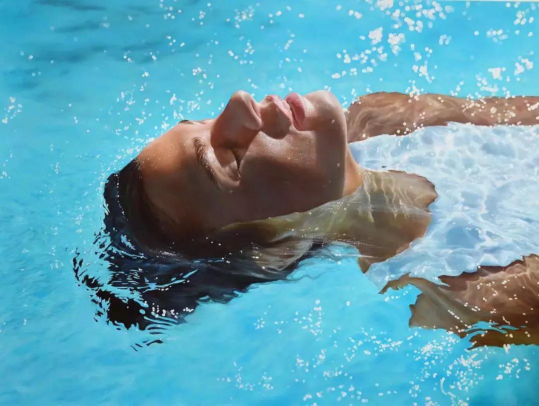 他画了一波美人，笔触精致，活色生香