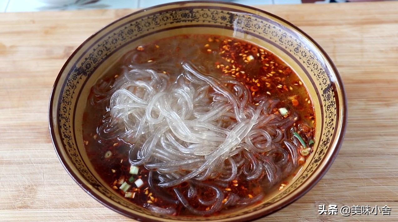 酸辣粉最简单做法酸辣爽口又过瘾,酸辣粉酸辣爽口的红薯粉
