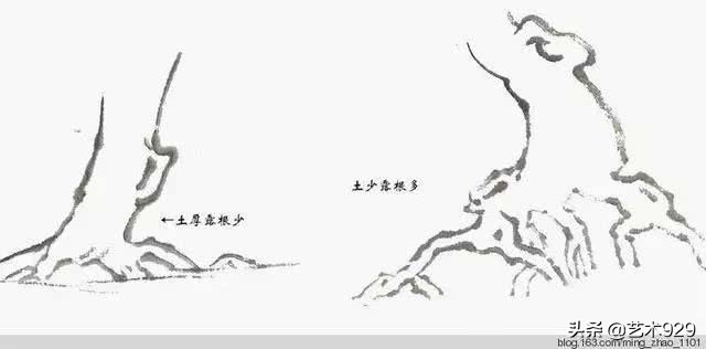 山水画树木画法技法视频,山水画中的树教学