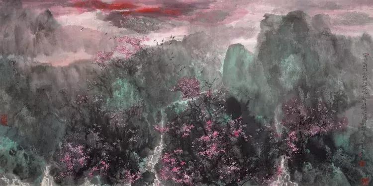 画家宋雨桂作品欣赏,宋雨桂山水书画作品