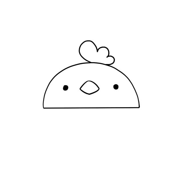 简单又好看的简笔画动物教程,圆形画动物简笔画简单又好看