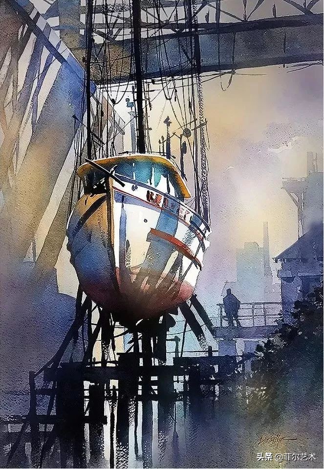 水彩意境图片欣赏,水彩颜色丰富