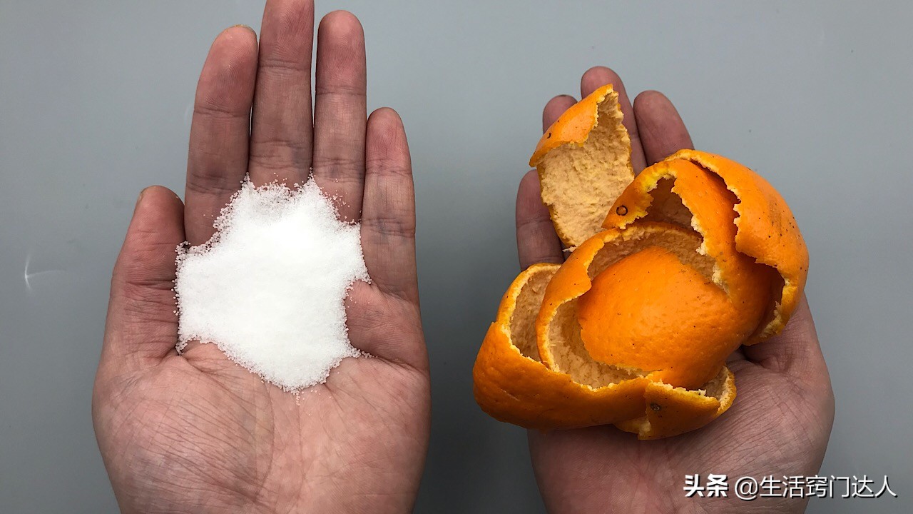 橘子皮加盐水加白醋有什么功效,橘子皮加食盐能治老年斑吗怎么用
