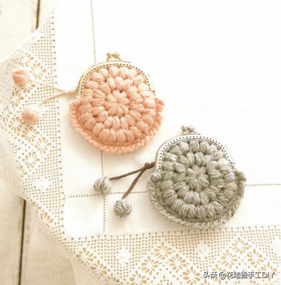 钩毛线饰品教程,毛线饰品的钩织图解