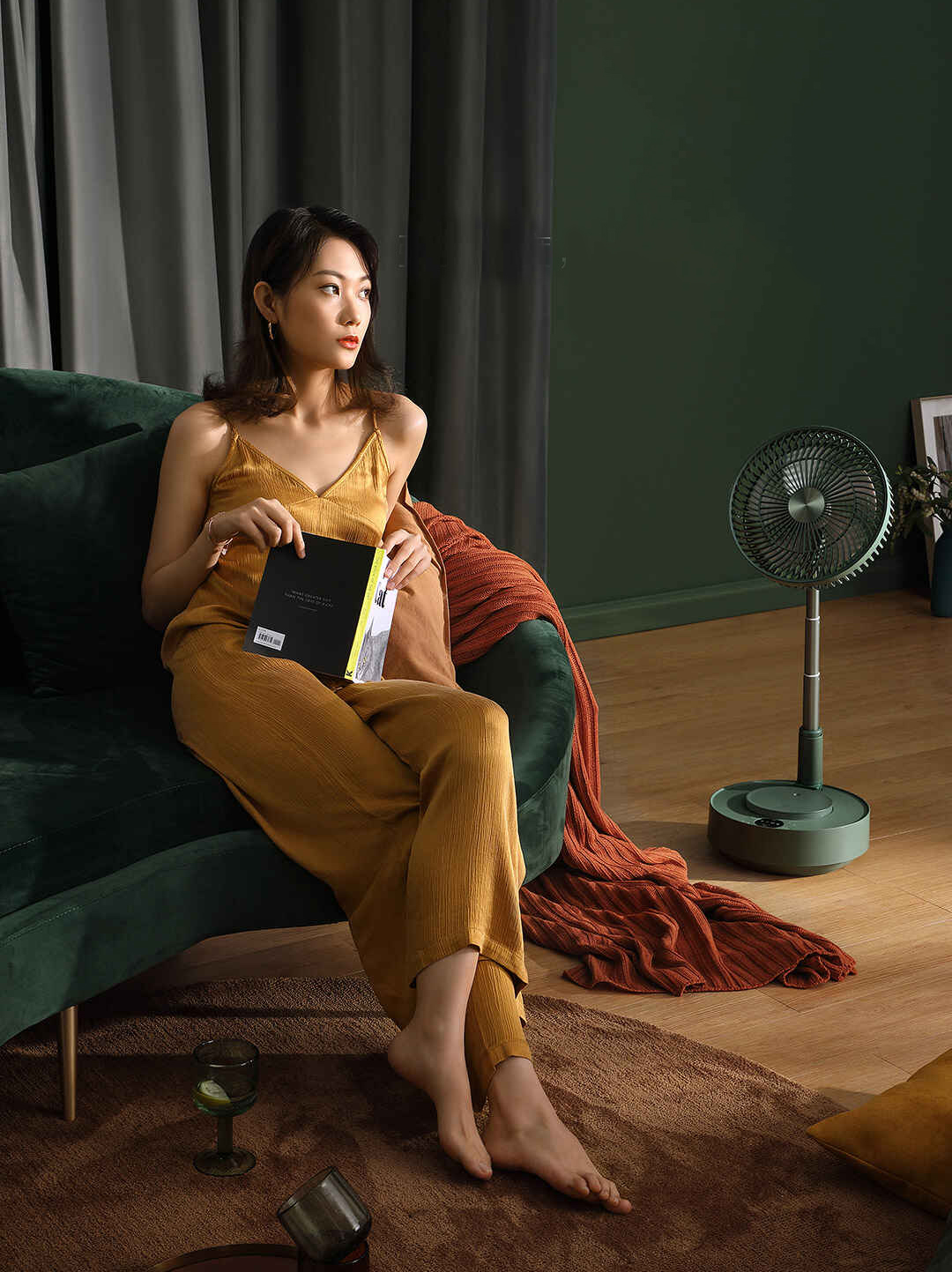 爱登伸缩加湿电风扇,爱登加湿收纳净化扇效果