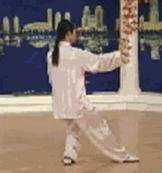 24式太极拳背向带口令慢动作教学,邱慧芳24式太极拳教学视频完整版