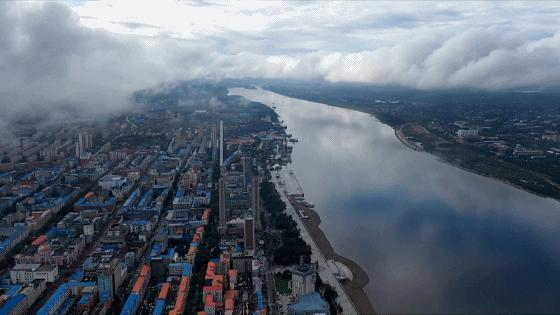 中俄双子城地图位置,中俄边境双子城黑河市
