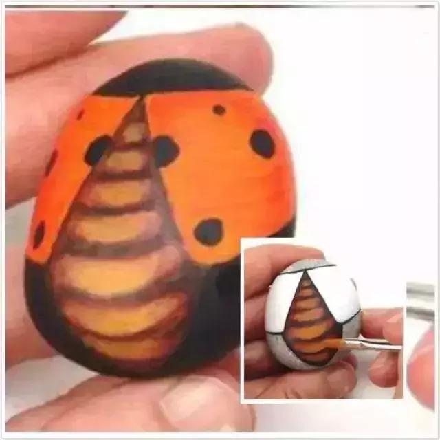 石头画简单幼儿园详细教程,简易石头手工绘画教程