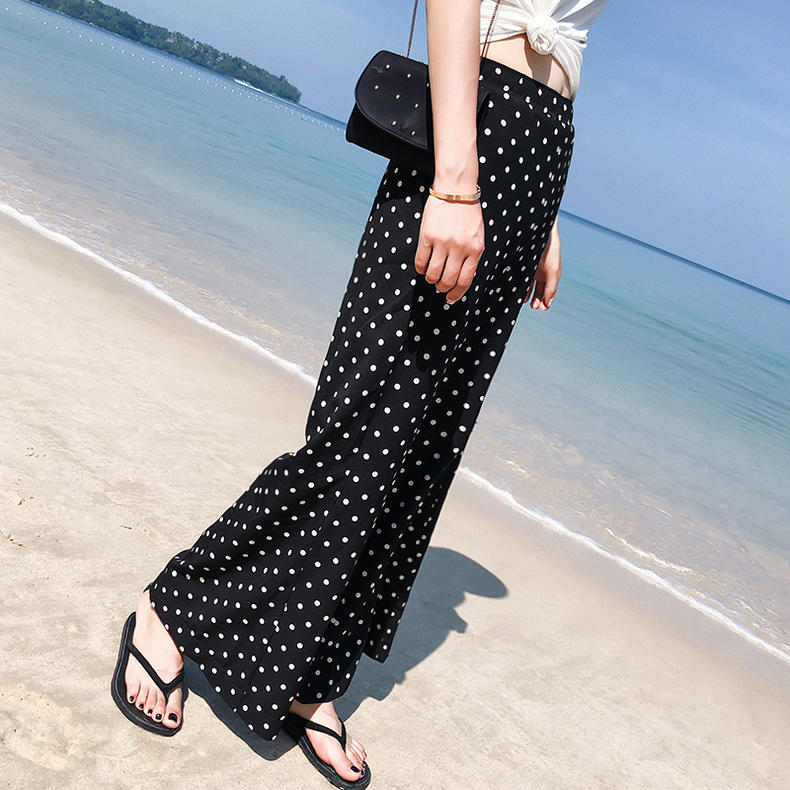 阔腿裤显瘦休闲开叉,阔腿裤显瘦高腰慵懒