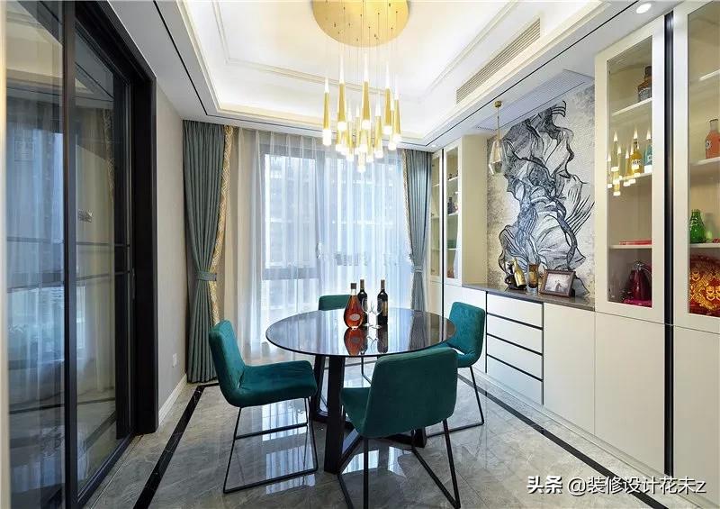 小户型餐柜酒柜设计,餐边柜酒柜一体设计轻奢