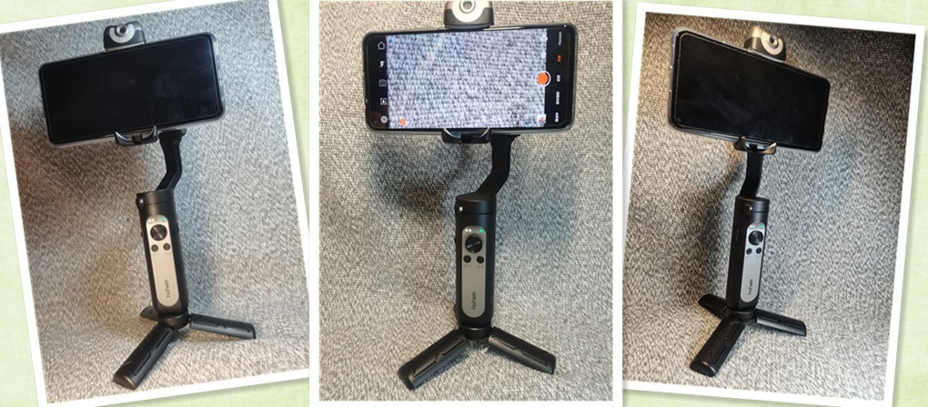 视频聊天还费力举着手机？用浩瀚V2手机云台，稳定、补光、跟人走