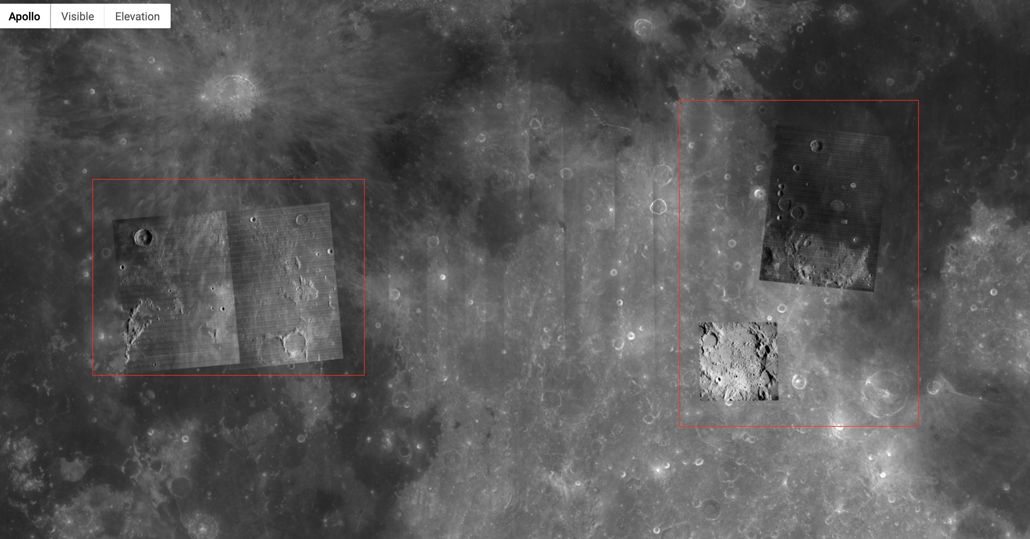 谷歌月球看飞船坐标,2019谷歌月球高清地图