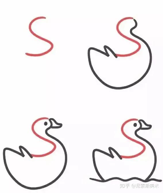 教孩子简笔画从哪入手,画画儿童简笔画9-12岁黑白色