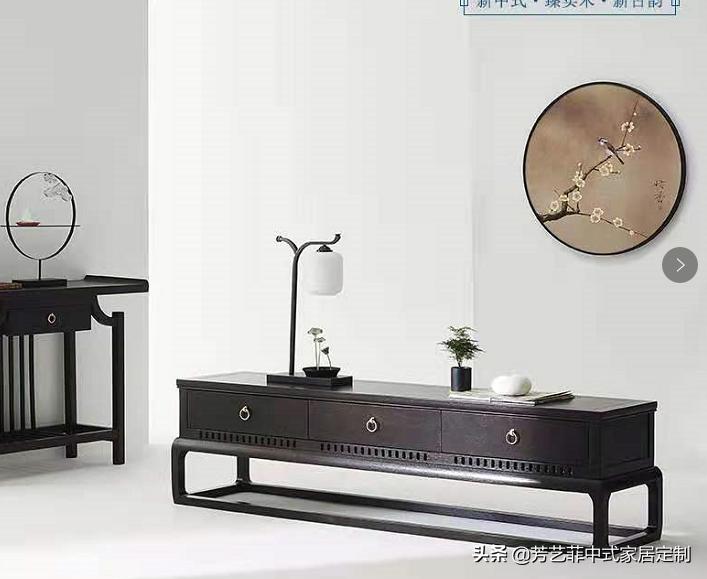 新中式客厅电视柜效果图,餐厅客厅电视柜隔断柜新中式