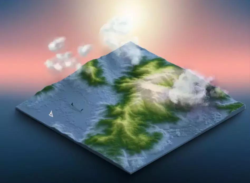 ps三维地图地形生成,ps三维地图插件