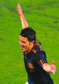 巴萨第一射手比利亚,比利亚在巴萨进了多少球