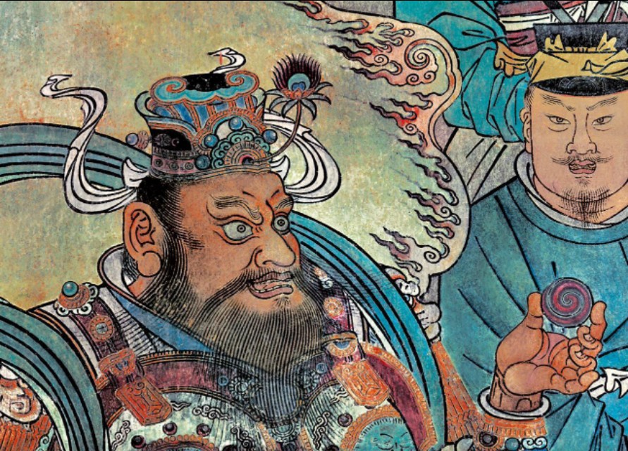 元代朝元图壁画谁画的,元朝古墓壁画图片