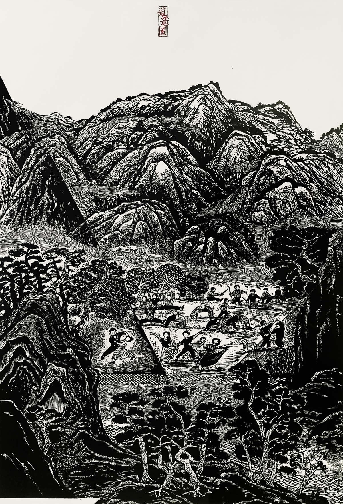 礼赞建党百年讴歌时代精神绘画,不忘初心逐梦前行建党100周年绘画