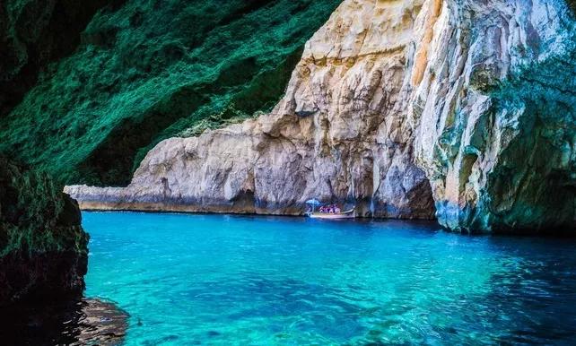 马耳他地中海迷人蓝色海水,地中海明珠马耳他视频