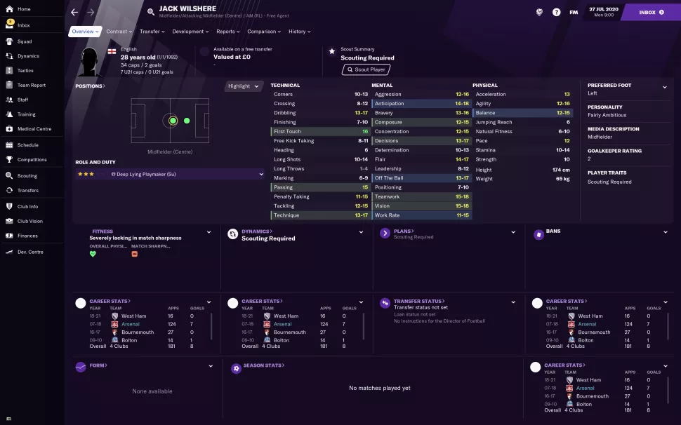 fm2021各位置最好用的球员,fm2021开档必签球员推荐