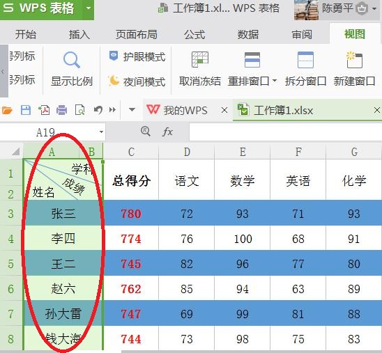 wps表格三个斜线表头制作方法,wpsxlsx表格表头如何每页重复出现