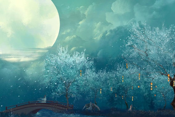 李白写洞庭湖的诗有哪些,李白夜游洞庭湖写下一首绝美诗作