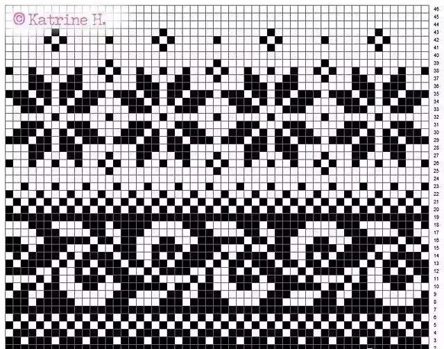 很美的提花毛衣四款附图解,一些漂亮的提花毛衣花样推荐