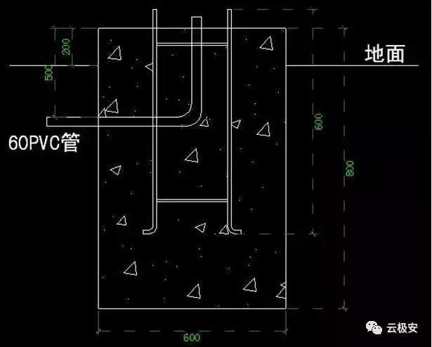 监控杆安装与预埋线,监控立杆基础配管