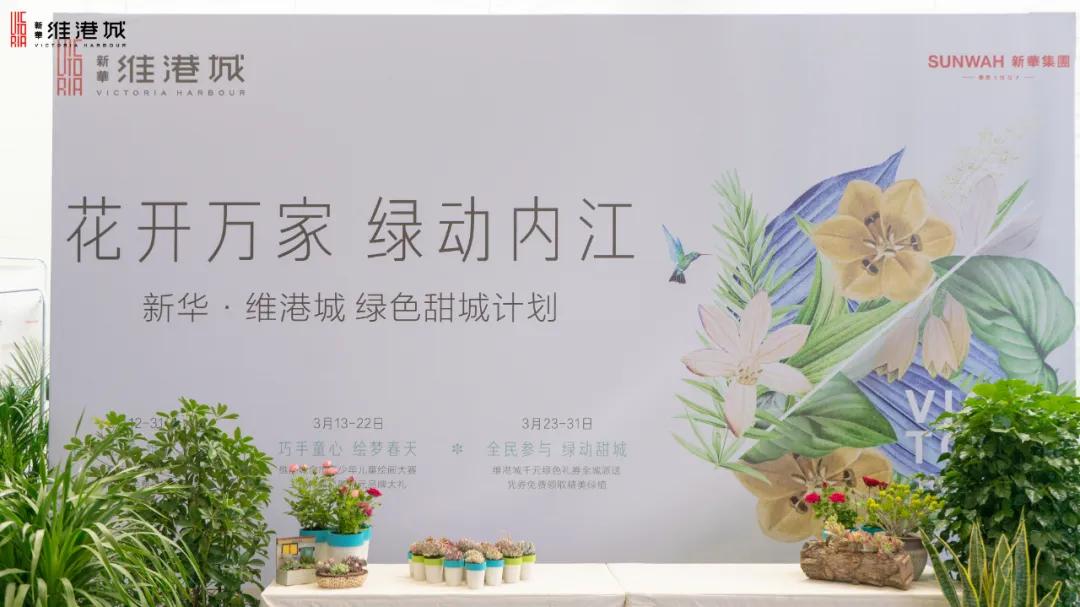 免费领！新华·维港城“绿色甜城”计划，业主免费领绿植