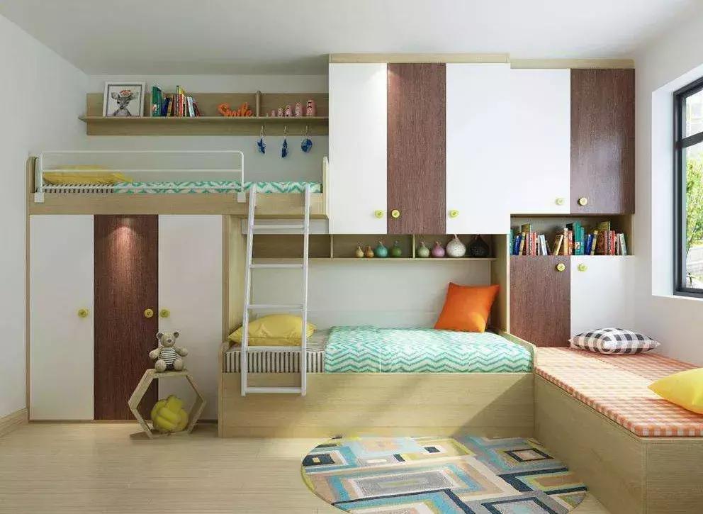 生了二胎都跟妈妈睡卧室如何布置,二胎房间两张床摆放