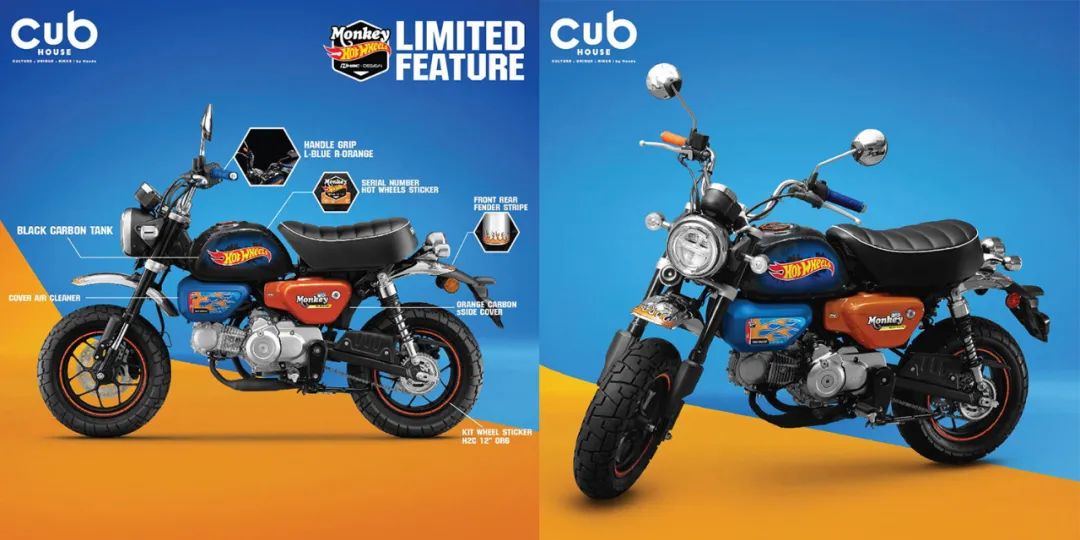 本田monkey125风火轮,泰国本田cg125限量版