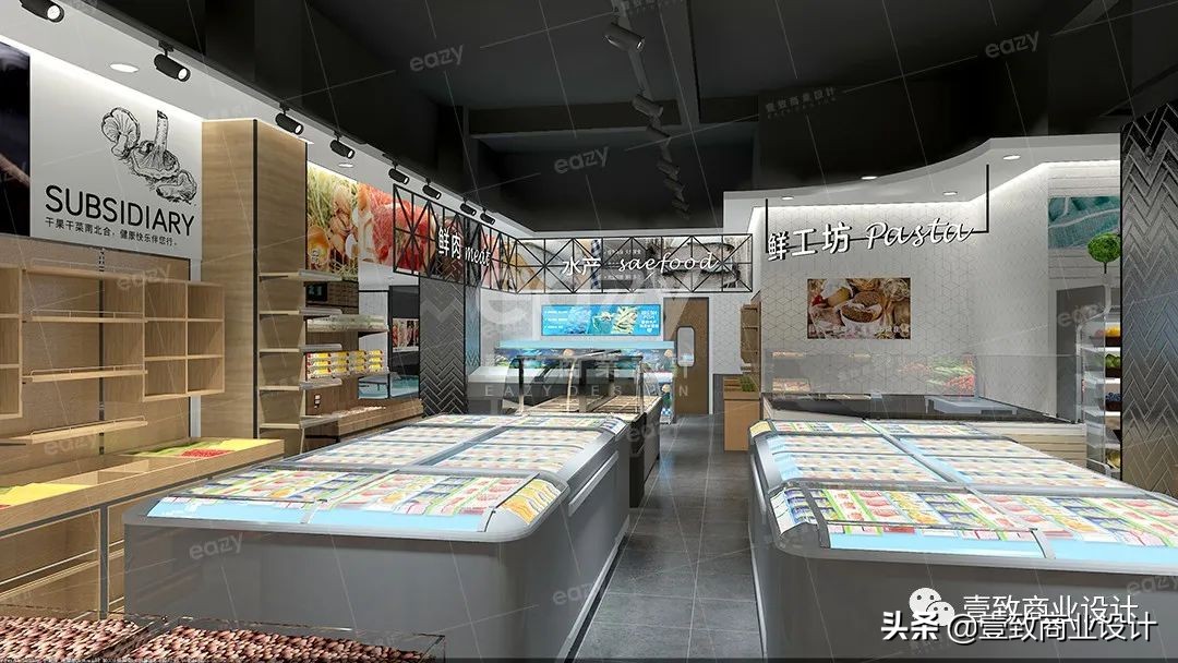 生鲜精品超市设计工作室,生鲜超市精品设计图