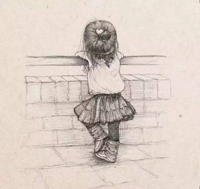 一位爸爸画的一幅画,一位父亲给女儿的画