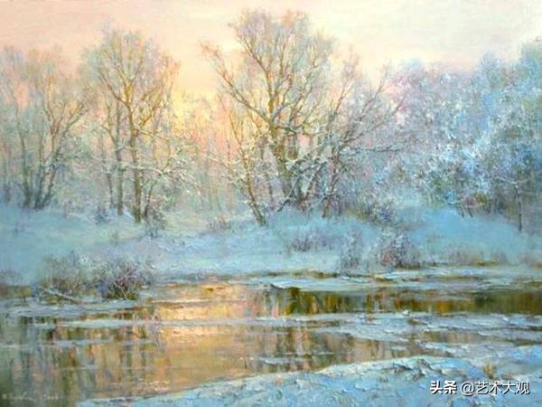 俄罗斯画家风景油画作品选集,尤里奥布霍夫人物画