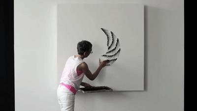 老奶奶绘画出神入化,老奶奶画渐变画