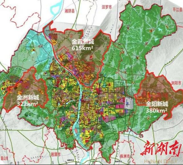 流“金”淌银热土地——长沙践行“三高四新”战略崛起“三金新城”