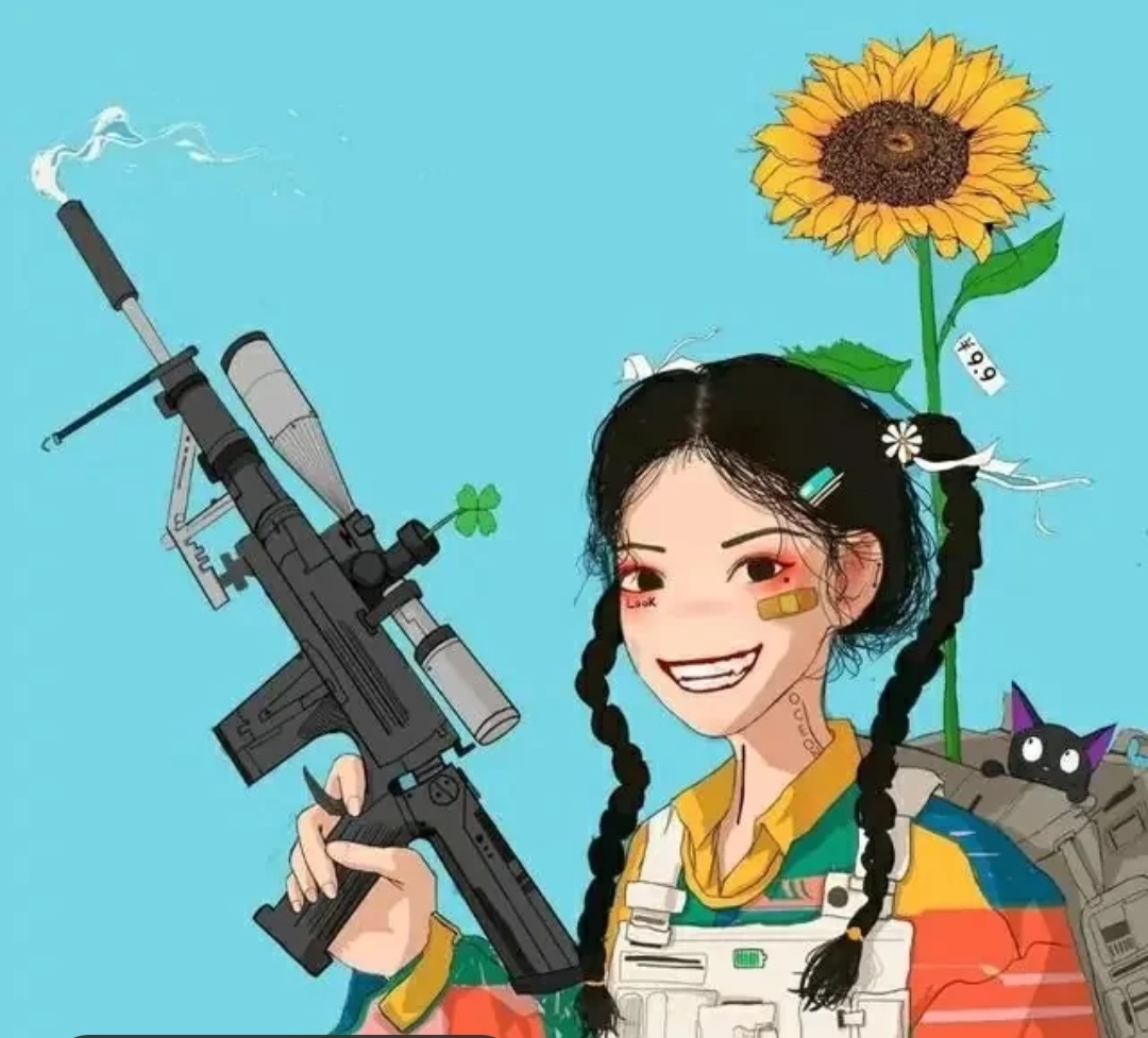 卡通头像可爱呆萌油画,油画风头像卡通