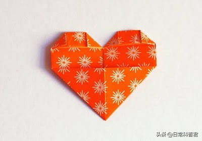 漂亮的心形书签折纸制作图解,心形折纸书签手工教程