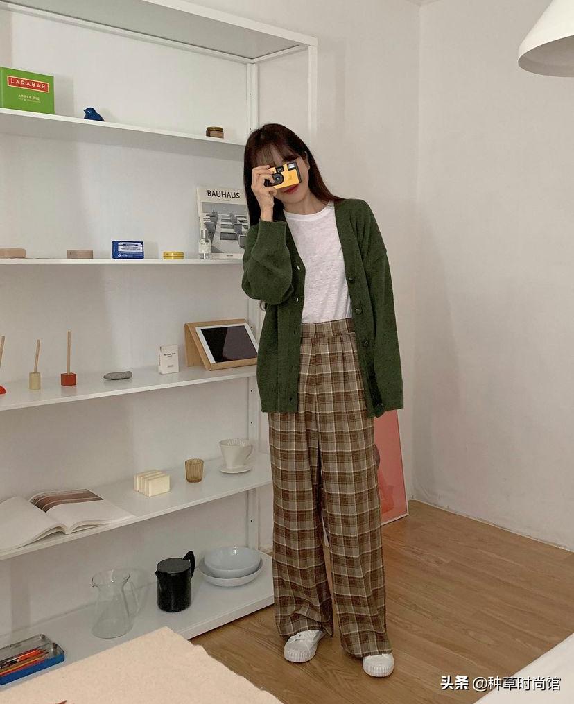 秋针织西装裤,针织衫西装裤什么场合穿