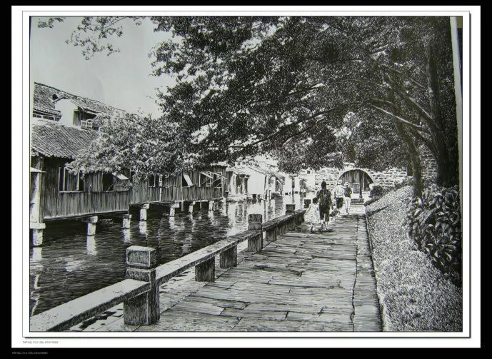 新一代中国钢笔画领军人物,极品五大钢笔画简直美爆